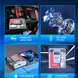 Steelmate Car Safety Bundle — ET-23 TPMS and V12 Pro Inflator Jump Starter
