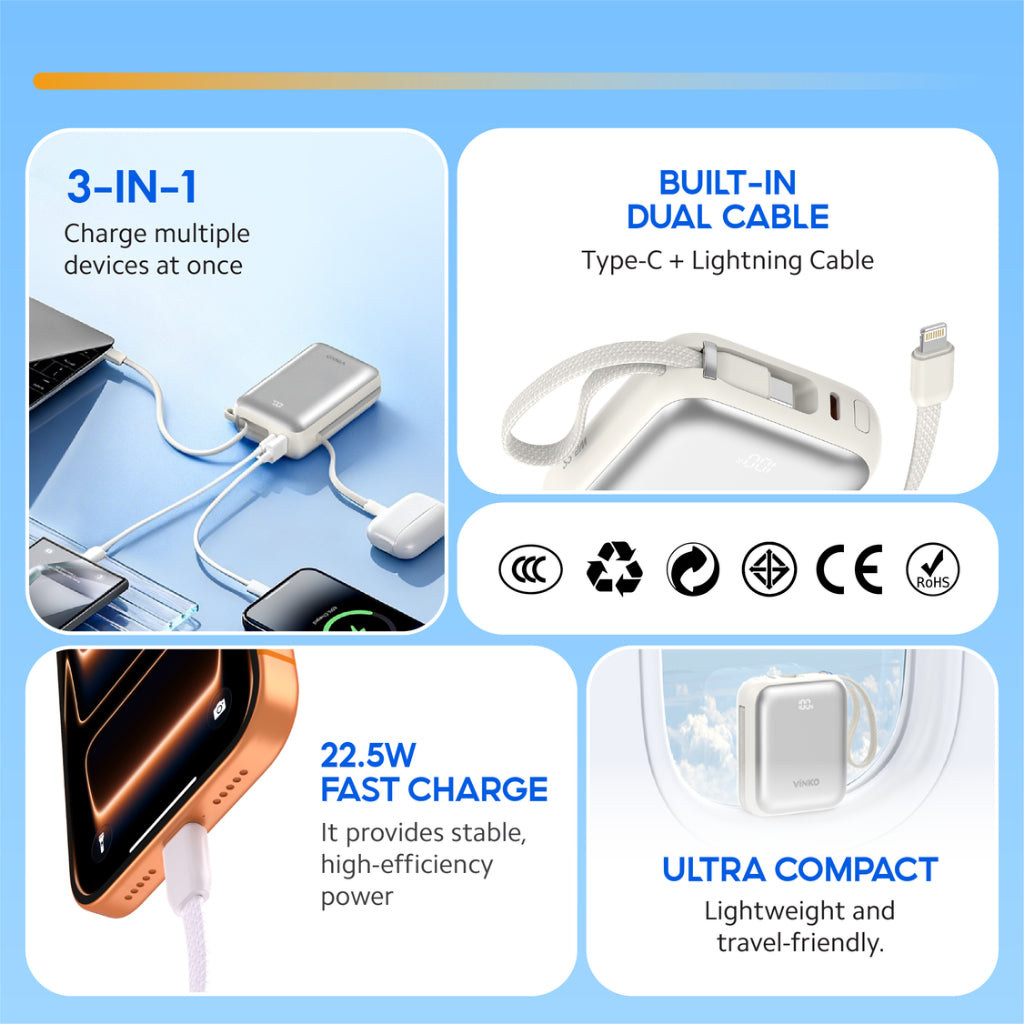 VINKO Pocket V9 PRO Power Bank