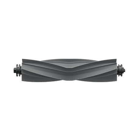 Gray and black robot vacuum main brush roller with end caps