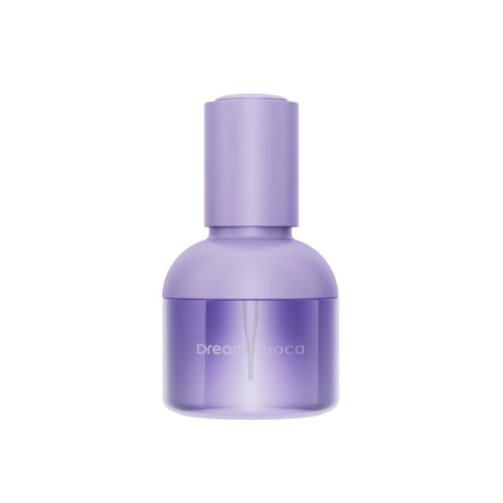 Dreame Boca 30 ml hair care essence bottle, lavender glass with matching cap.