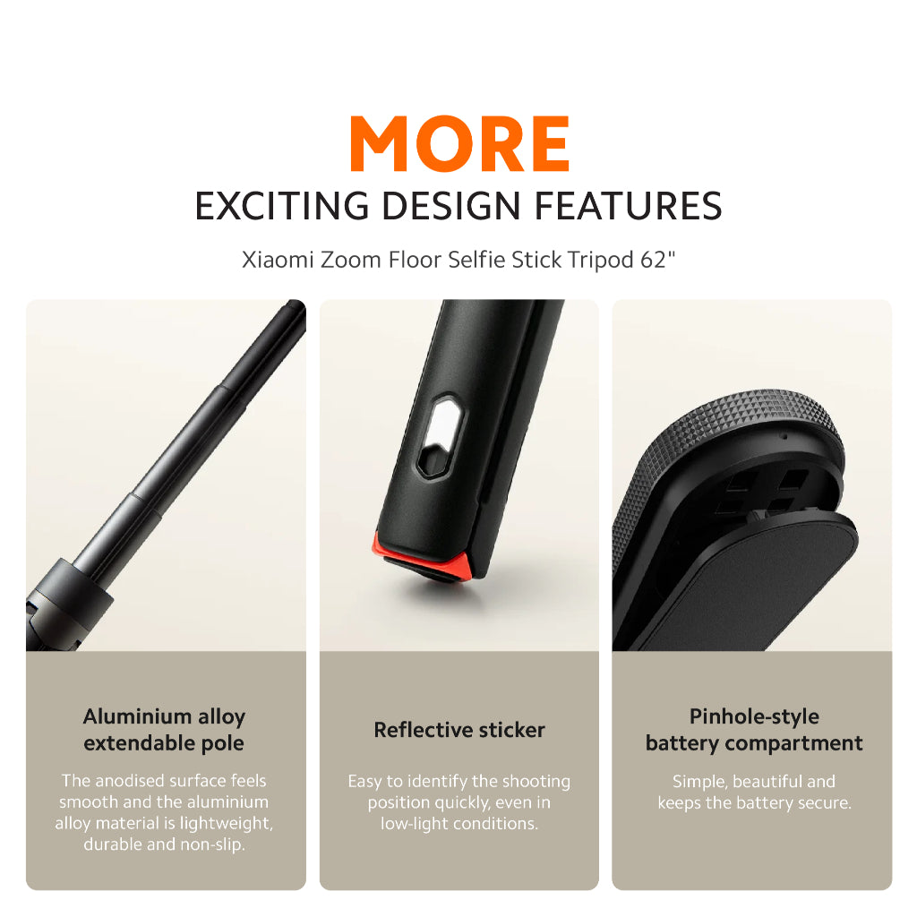 Xiaomi Zoom Floor Selfie Stick Tripod