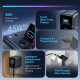VINKO KN-1D 45W GaN Charger with Smart Display