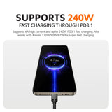 Xiaomi 6A High-Speed USB4 Braided USB-C to USB-C Cable
