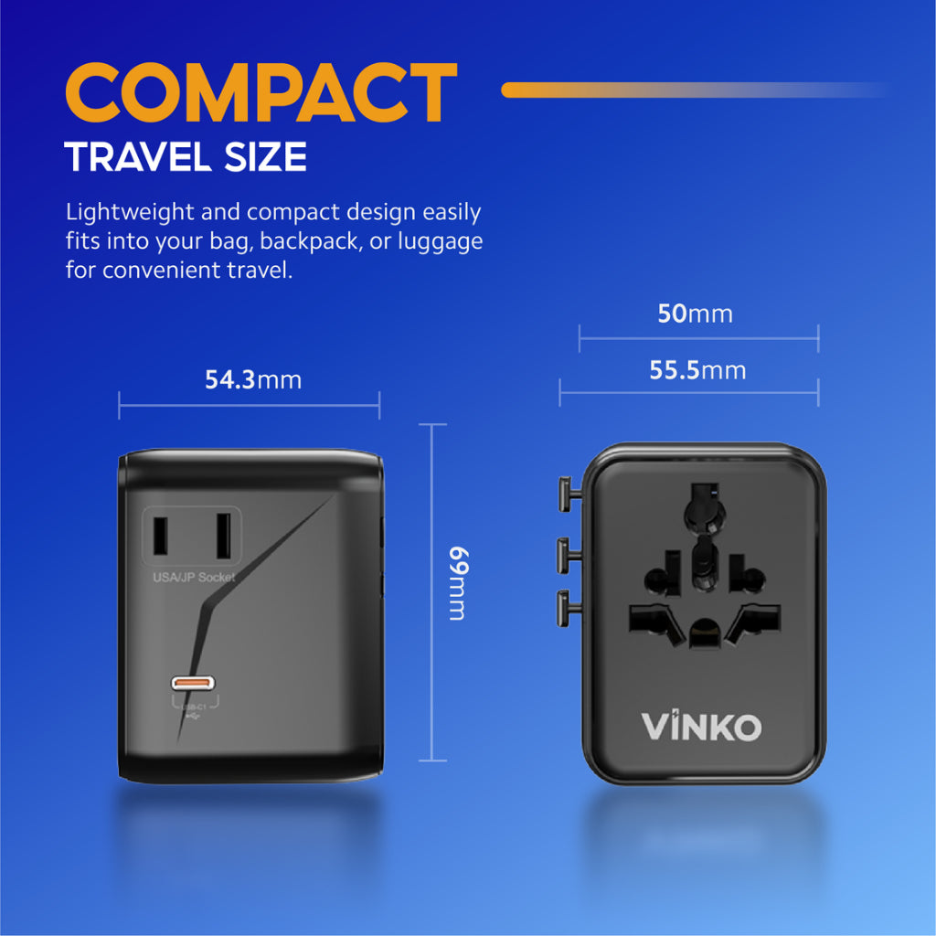 VINKO V1109 Universal Travel Adapter