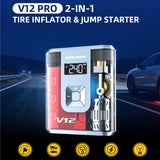 Steelmate Car Safety Bundle — ET-23 TPMS and V12 Pro Inflator Jump Starter
