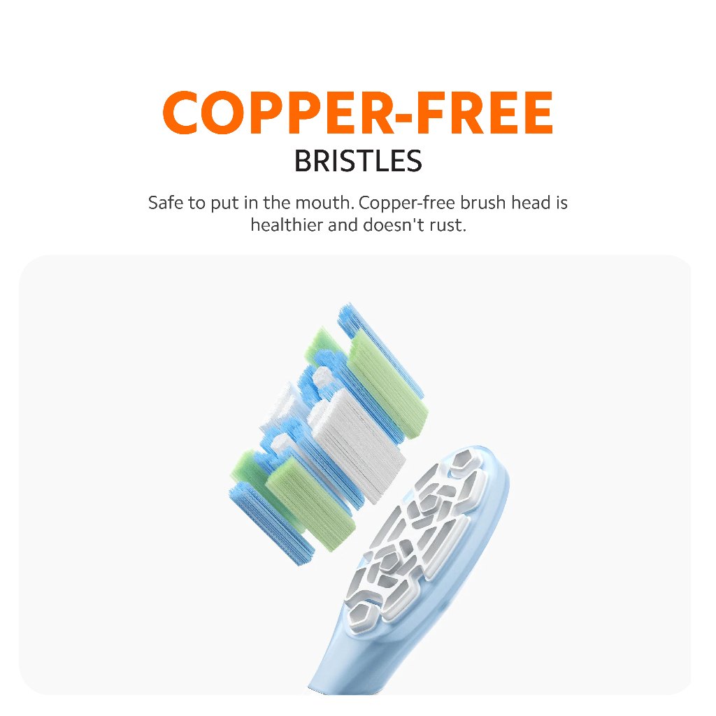 Xiaomi Oscillation Electric Toothbrush Heads Clean (3-Pack)