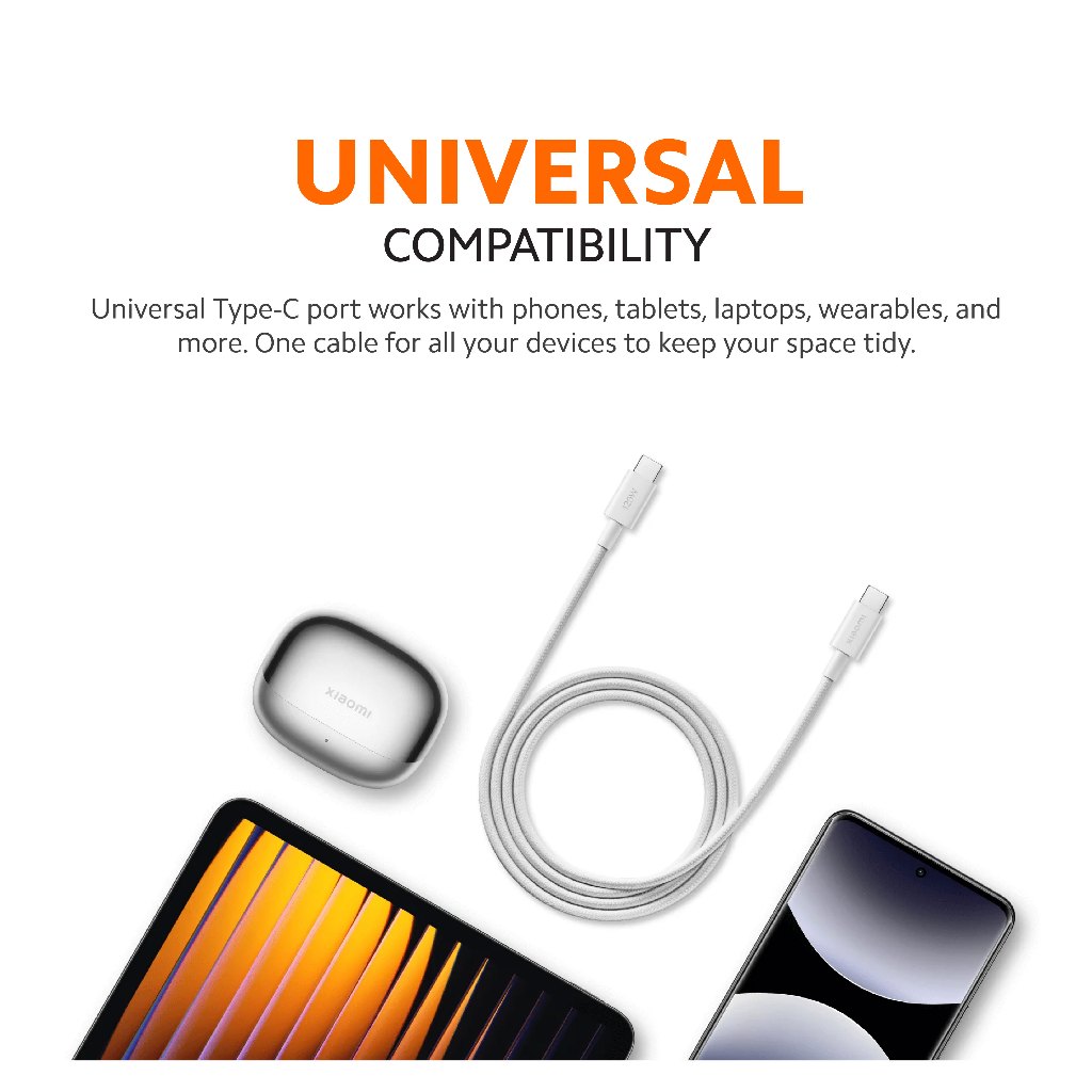 Xiaomi 6A Braided USB-C to USB-C Cable