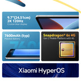 REDMI Pad 2 9.7-inch tablet promo graphic with front and feature callouts