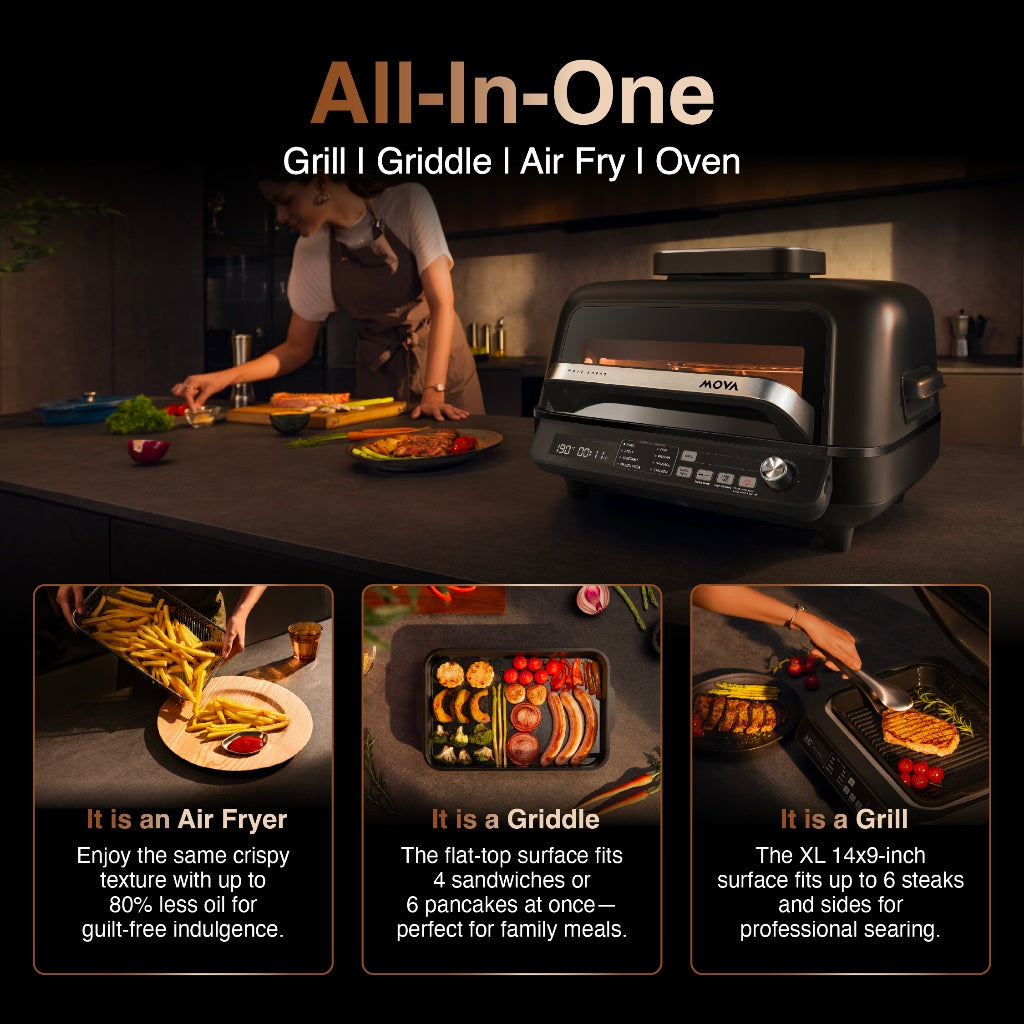 MOVA IG20 ST GrillMaster Multi-Grill and Air Fryer