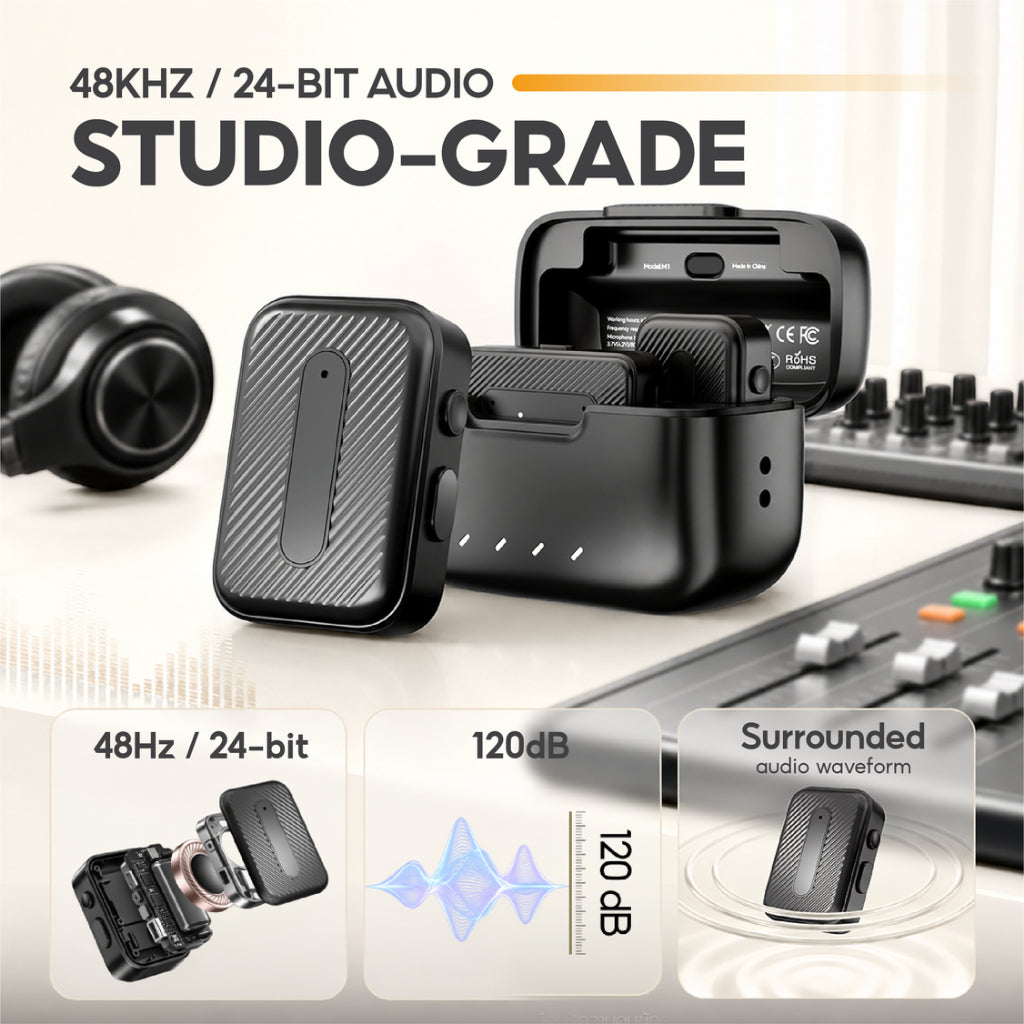 VINKO M1 Wireless Lavalier Microphone