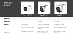 [Wifi outdoor camera] TP-Link Tapo CCTV C320WS, TAPO 510W,.520WS Outdoor 360 Camera, wifi connect,night vision