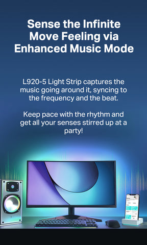 【Easy set up】TP-Link LED Smart WiFi Light Strip, RGB Million Color Lights (Voice Control )Tapo L900-5M , RGBL920
