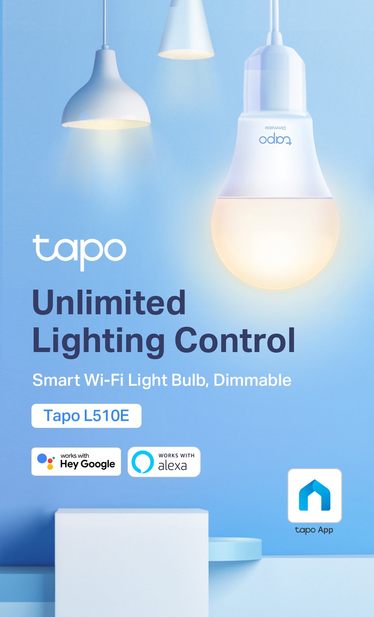 [Built to last/RGBIC】TP-Link Smart Light Bulb Tapo L530E L510E, L520E, control with app, schedule, automation