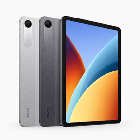 REDMI Pad 2 9.7-inch tablet in silver and graphite gray, front display view