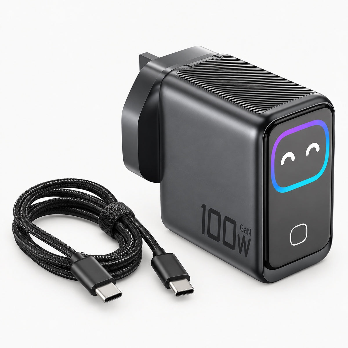 VINKO KN-2D 100W 3-Port GaN Charger with Smart Display