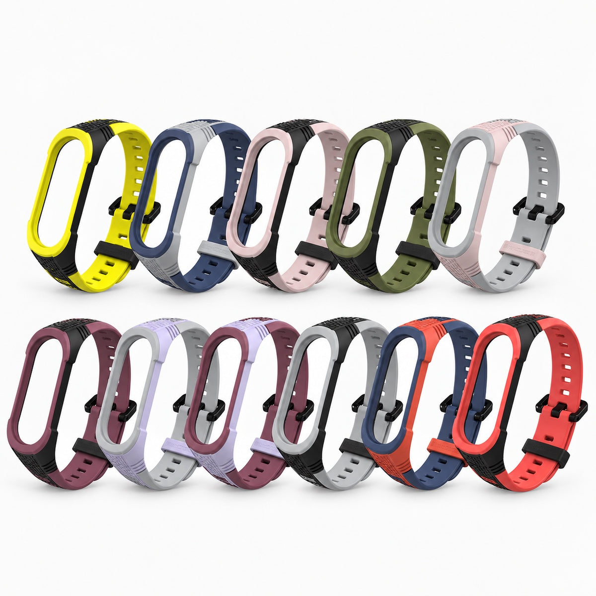 X-Series Double-Colour Silicone Strap for Xiaomi Mi Band 5/6