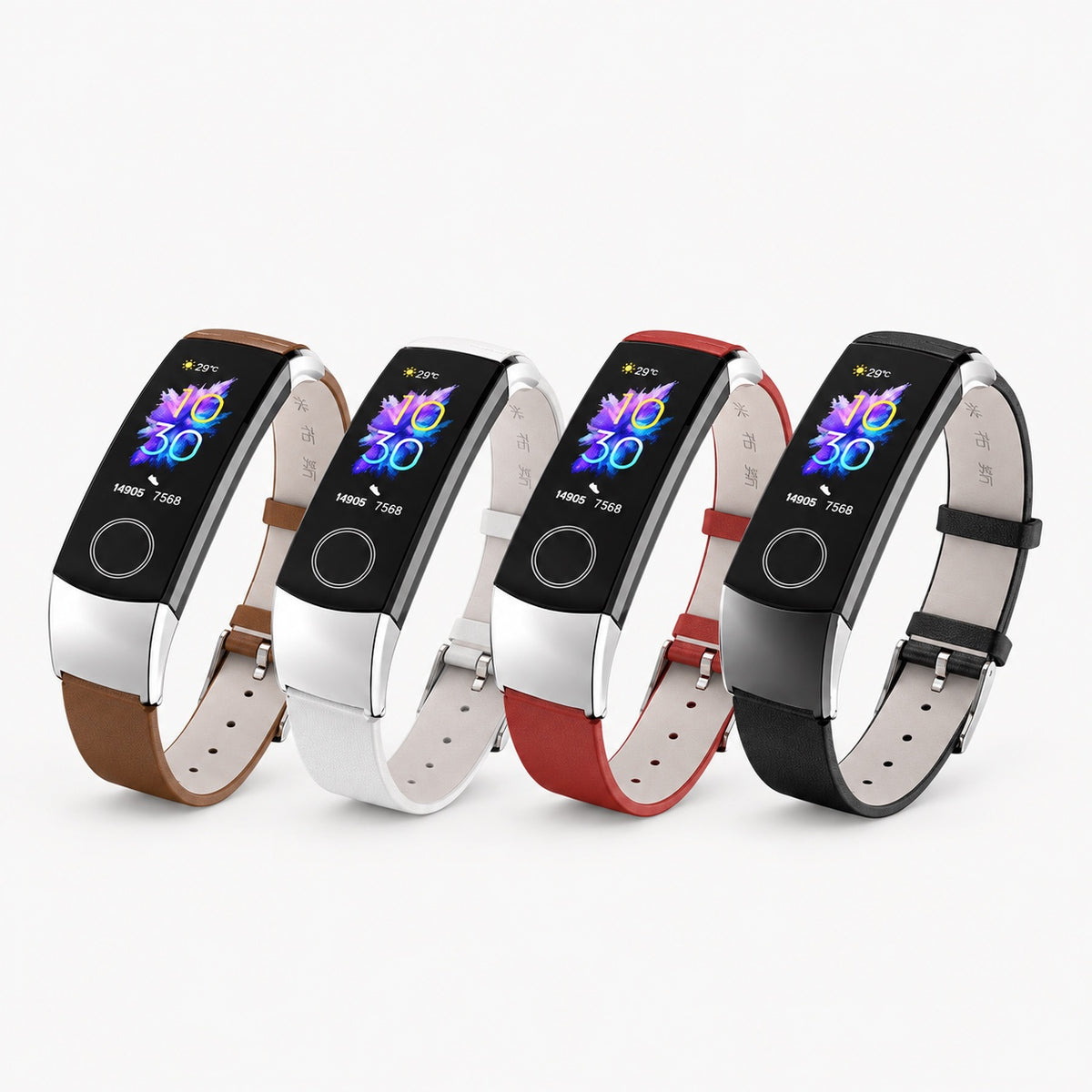 Mijobs Leather Strap for Honor Band 5 and Band 4