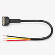 Proton e.MAS dash cam hardwire adapter with connector and two-wire cable end