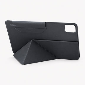 Xiaomi tablet cover case, black PU folio with camera cutout