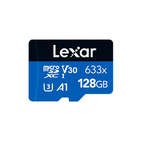 Lexar microSDXC card, BLUE Series, 128GB, 633x, V30, U3, A1
