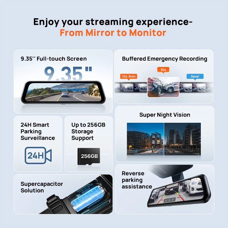 70mai S410 Rearview Dashcam