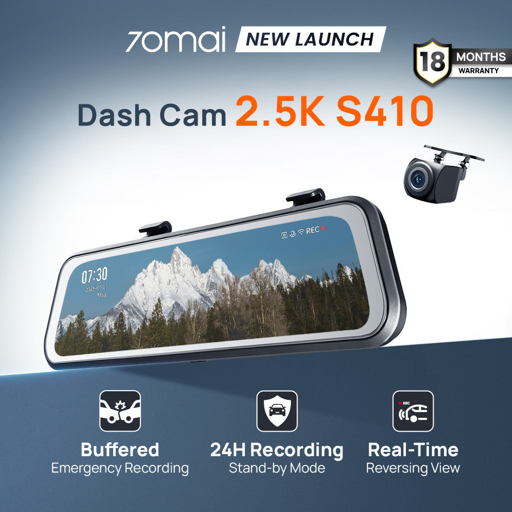 70mai S410 Rearview Dashcam