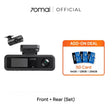 Front + rear dashcam set with microSD cards (64/128/256GB)