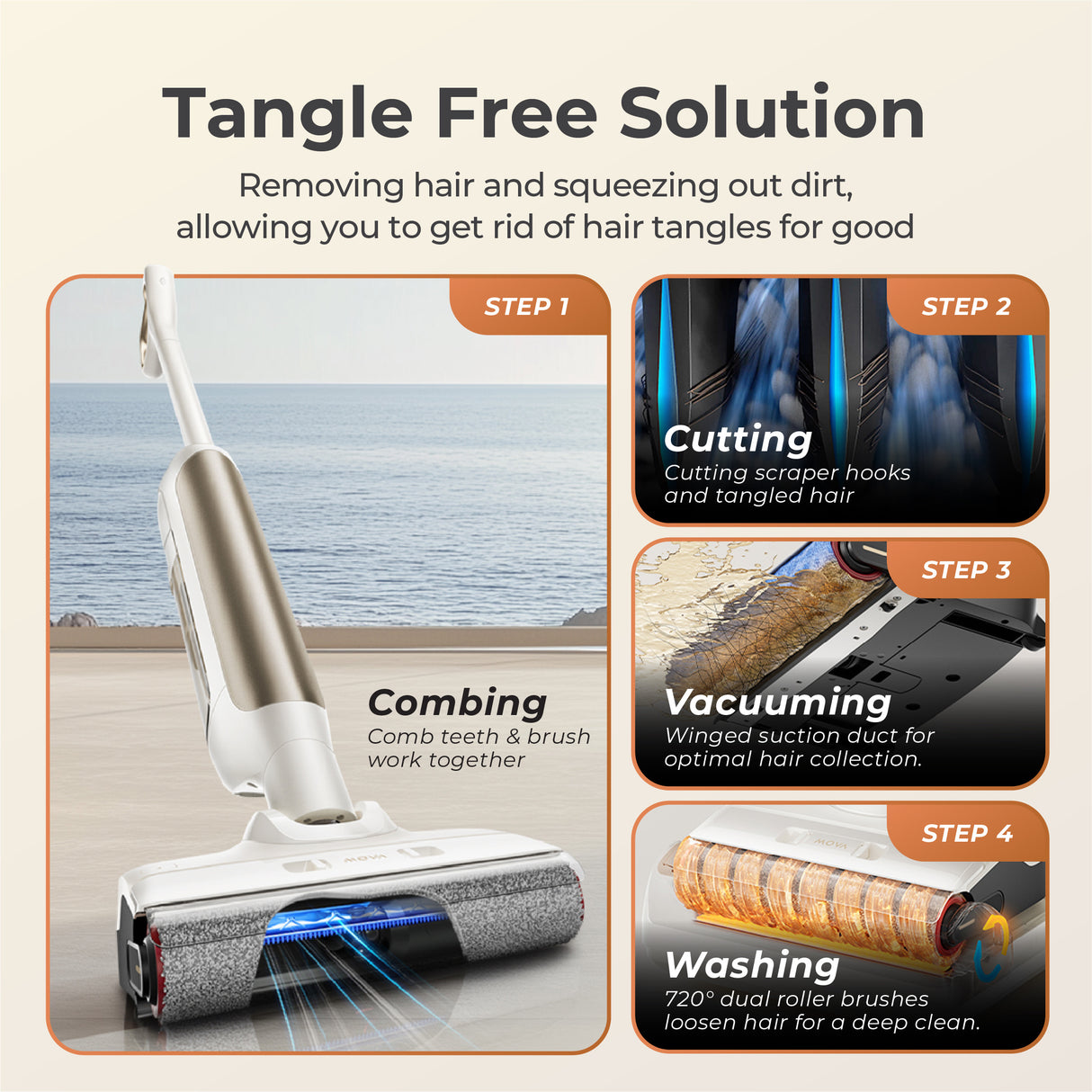 MOVA M10 Wet and Dry Floor Washer & Vacuum Cleaner