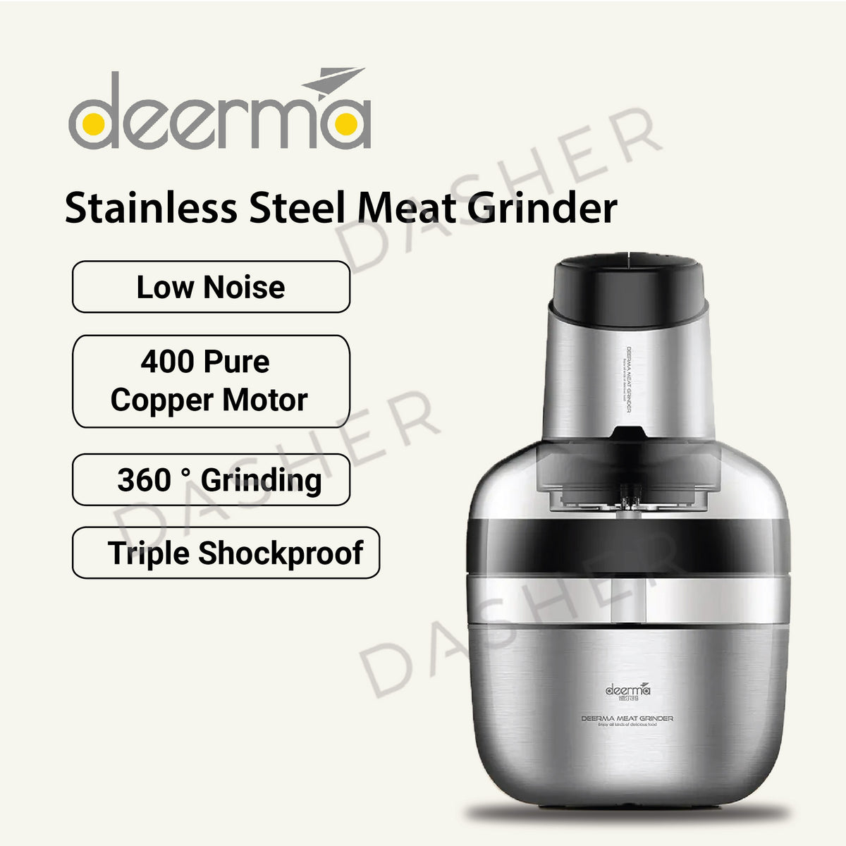 Deerma Electric Meat Grinder - Best tool for cuts foods