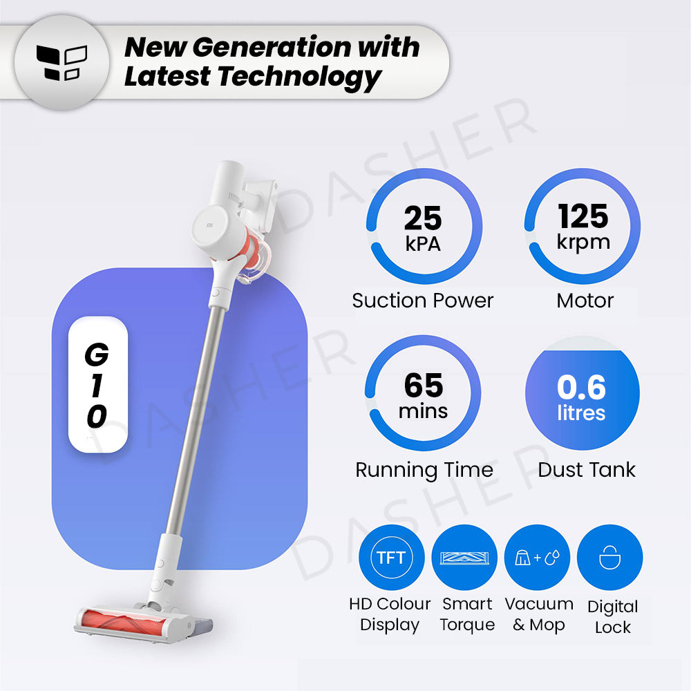 Xiaomi G10 Cordless Handheld Vacuum - 25Kpa