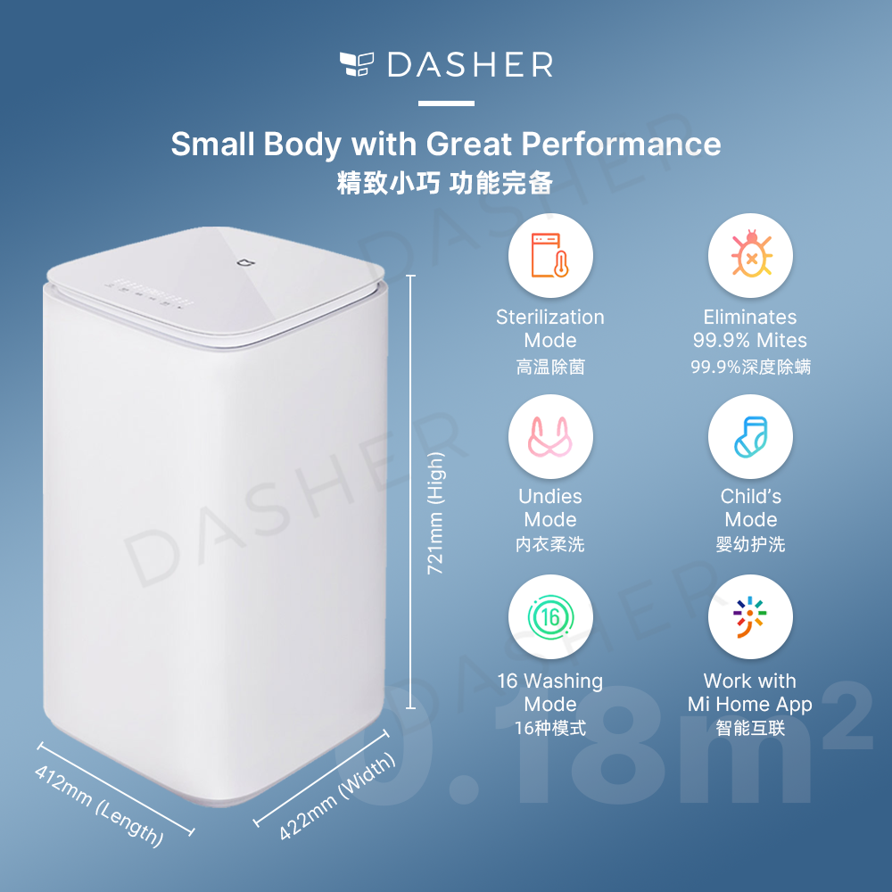 Xiaomi Mini Top Loader Smart Washing Machine Pro 3kg