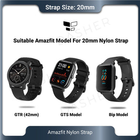 20mm Nylon Strap - Amazfit Smartwatch