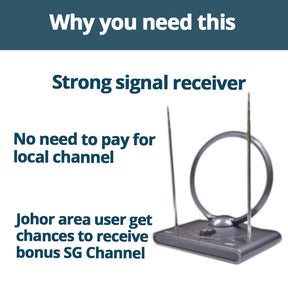 Walito Digital Indoor Antenna - for DVB-T2 BOX