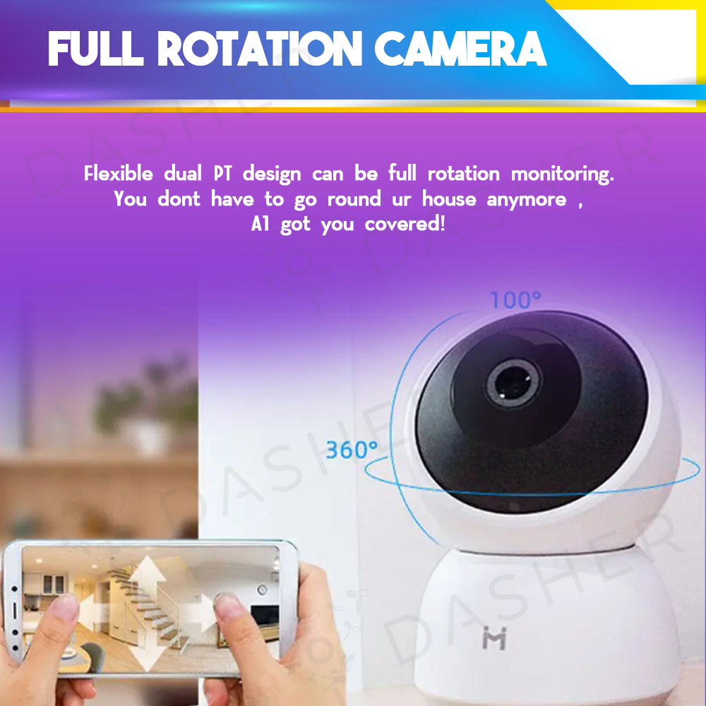 Imilab A1 CCTV Camera - Baby crying detection 110°