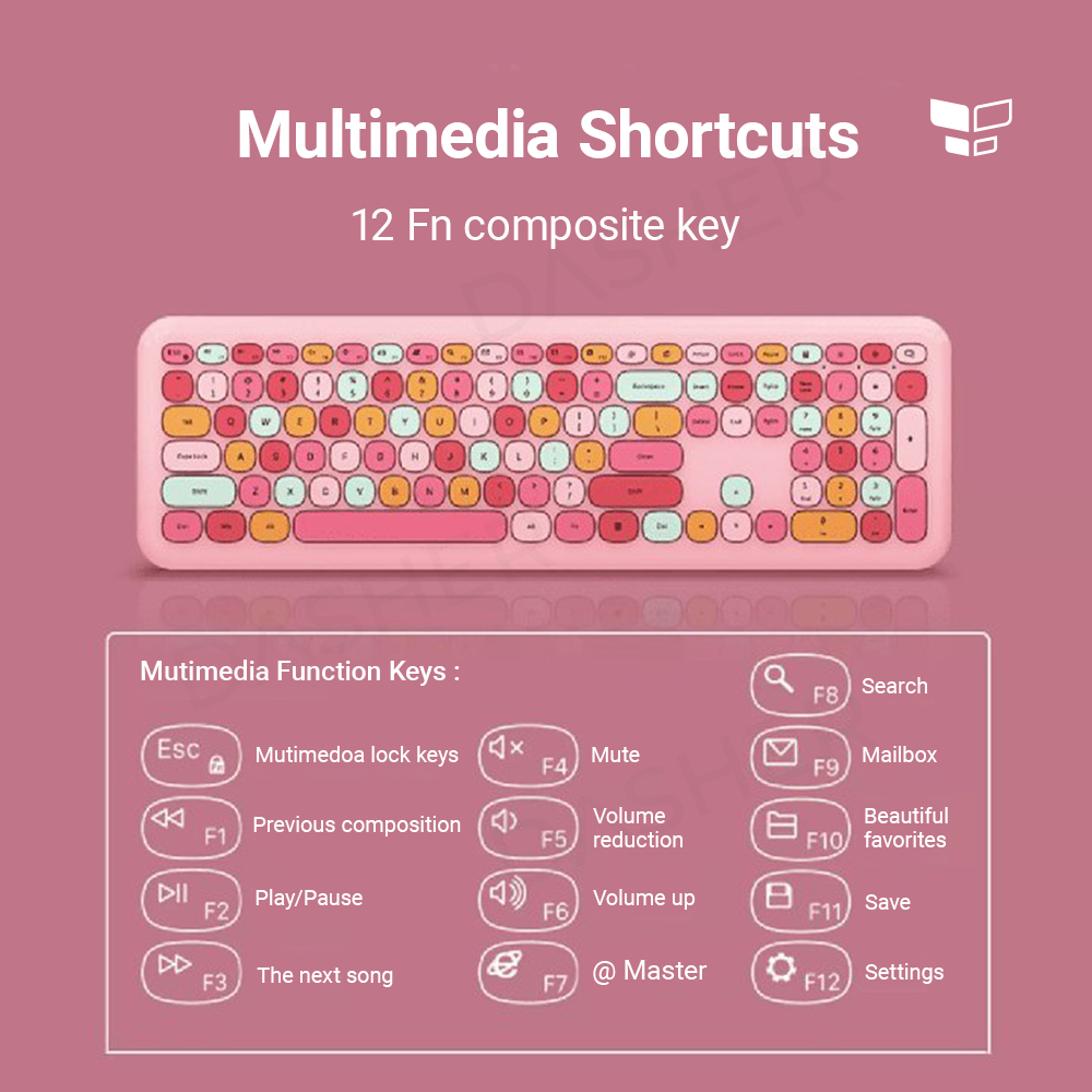 MOFII 666 2.4G Wireless Keyboard + Mouse Combo
