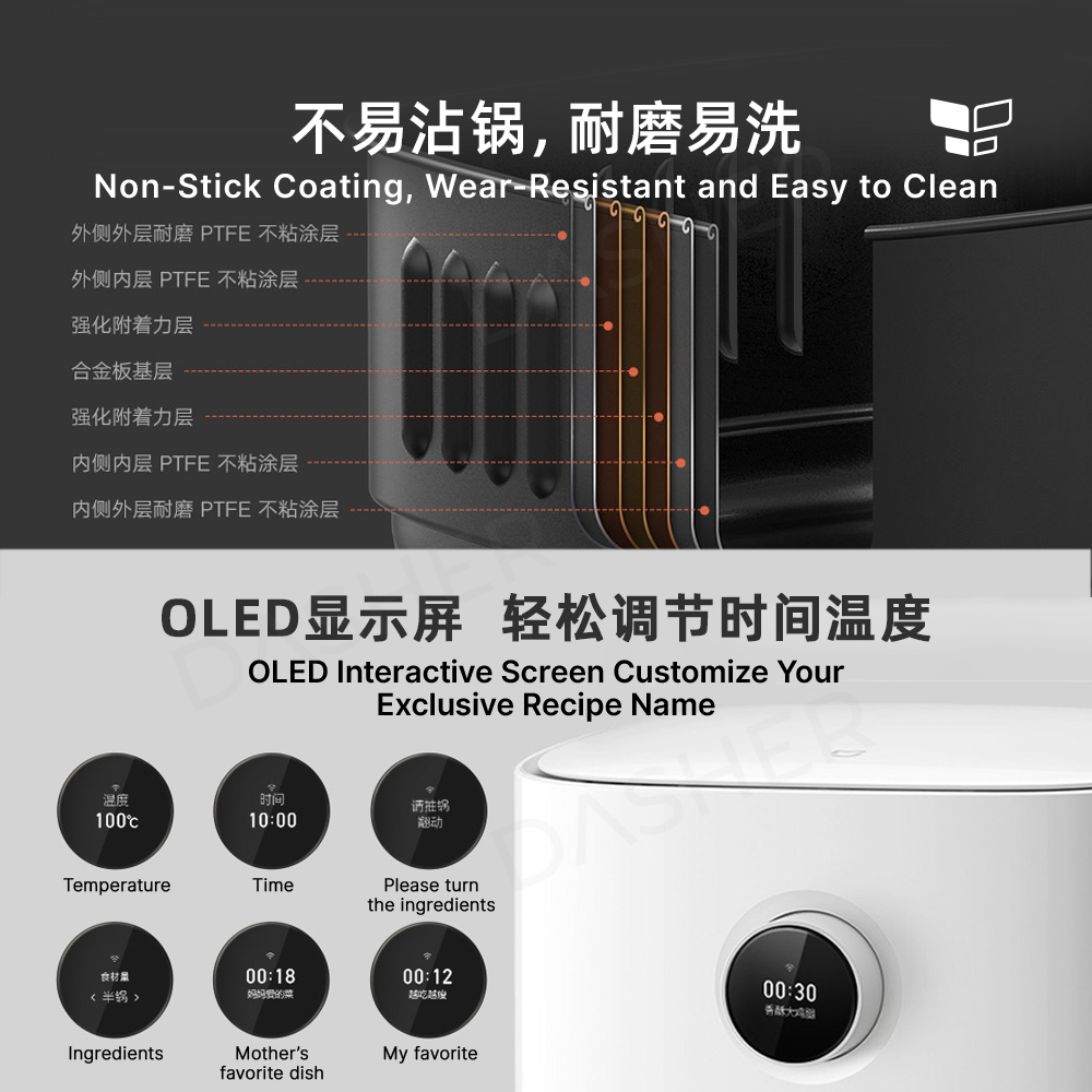 Xiaomi Mi Smart Air Fryer 米家空气炸锅 (CN Version)