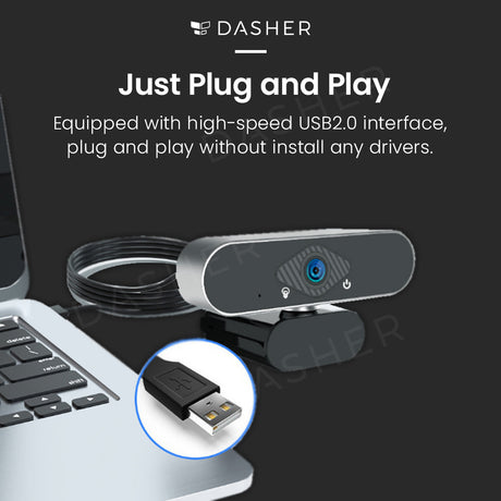 Webcam mit USB-Verbindung, Plug-and-Play für den Anschluss