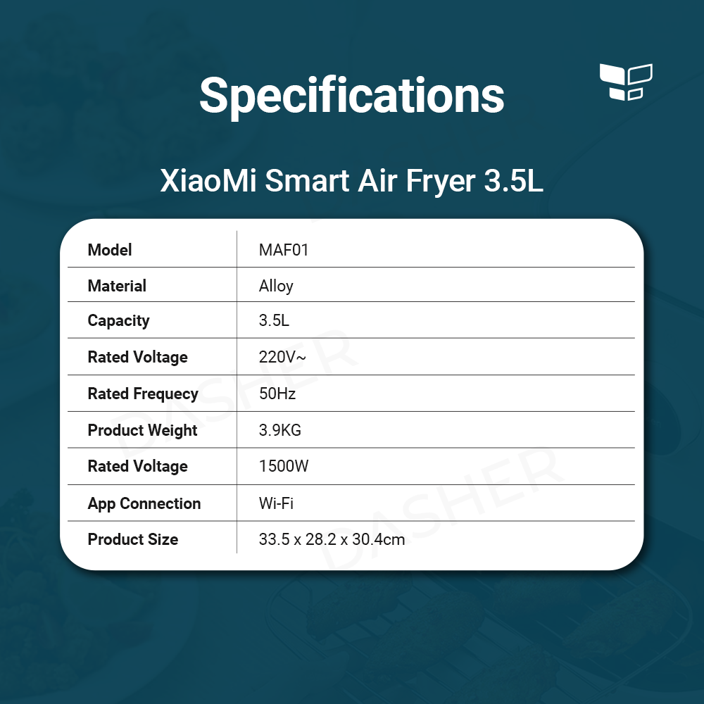 Xiaomi Mi Smart Air Fryer 米家空气炸锅 (CN Version)