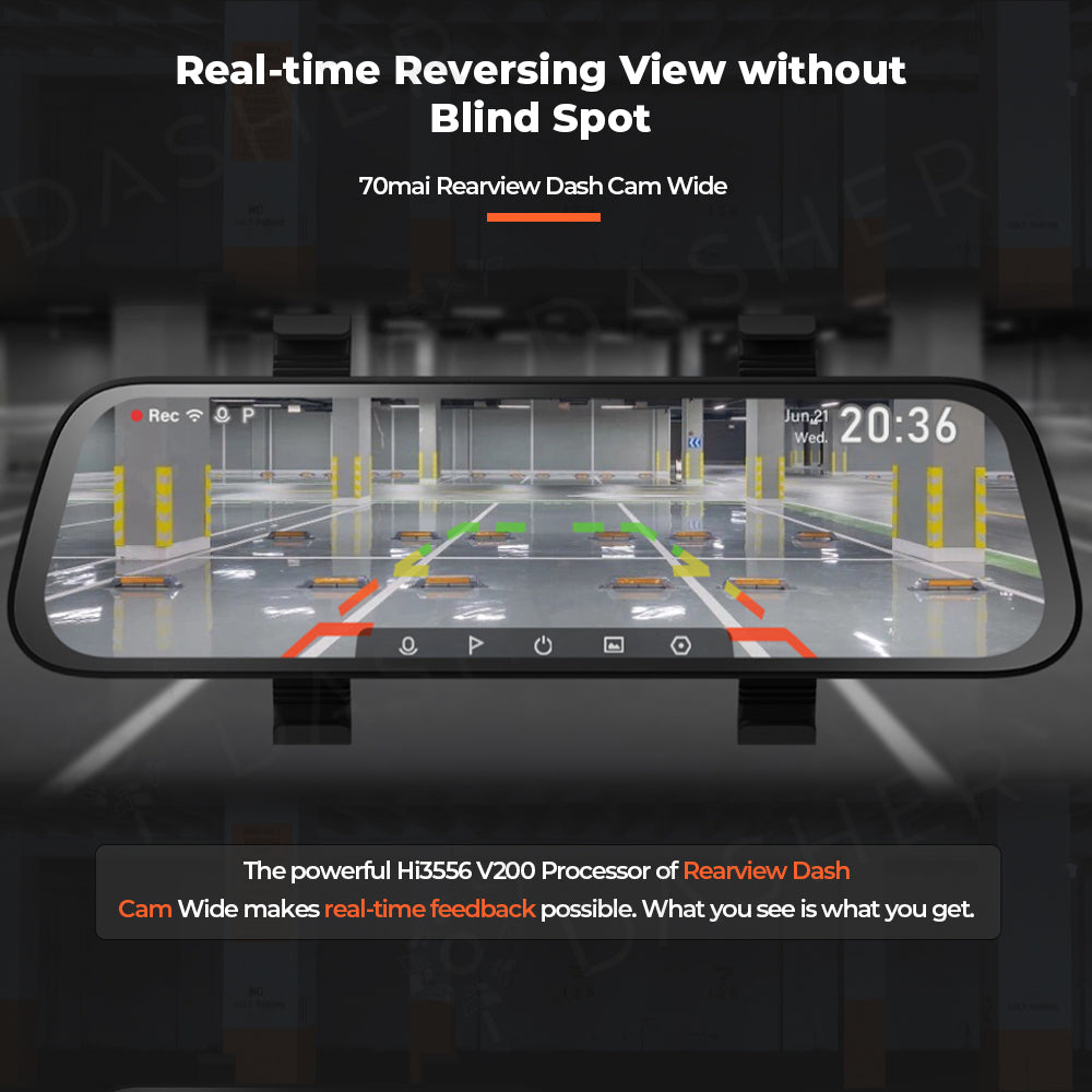 70mai Rearview Dash Cam Wide D07