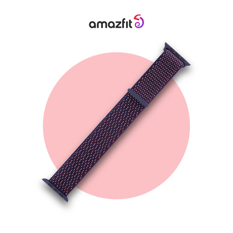 20mm Nylon Strap in Purple with pin-and-loop fastening ends