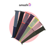 22mm nylon watch strap, woven loop bands in multiple colours