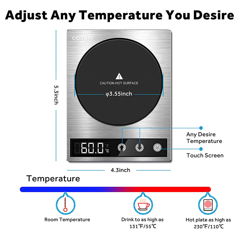 COSORI Coffee Mug Warmer & Mug Set