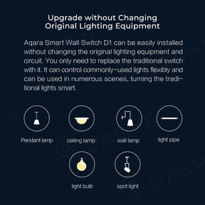 Aqara Wall Switch D1 3 Key- Zigbee (With Neutral)