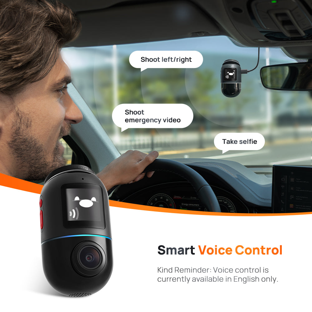 70mai Omni X200 360° Dashcam 4G GPS AI Parking Surveillance HDR Night Vision ADS Voice Control 60 FPS Car Finder