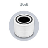 White filter cartridge with black center ring and Levoit branding.