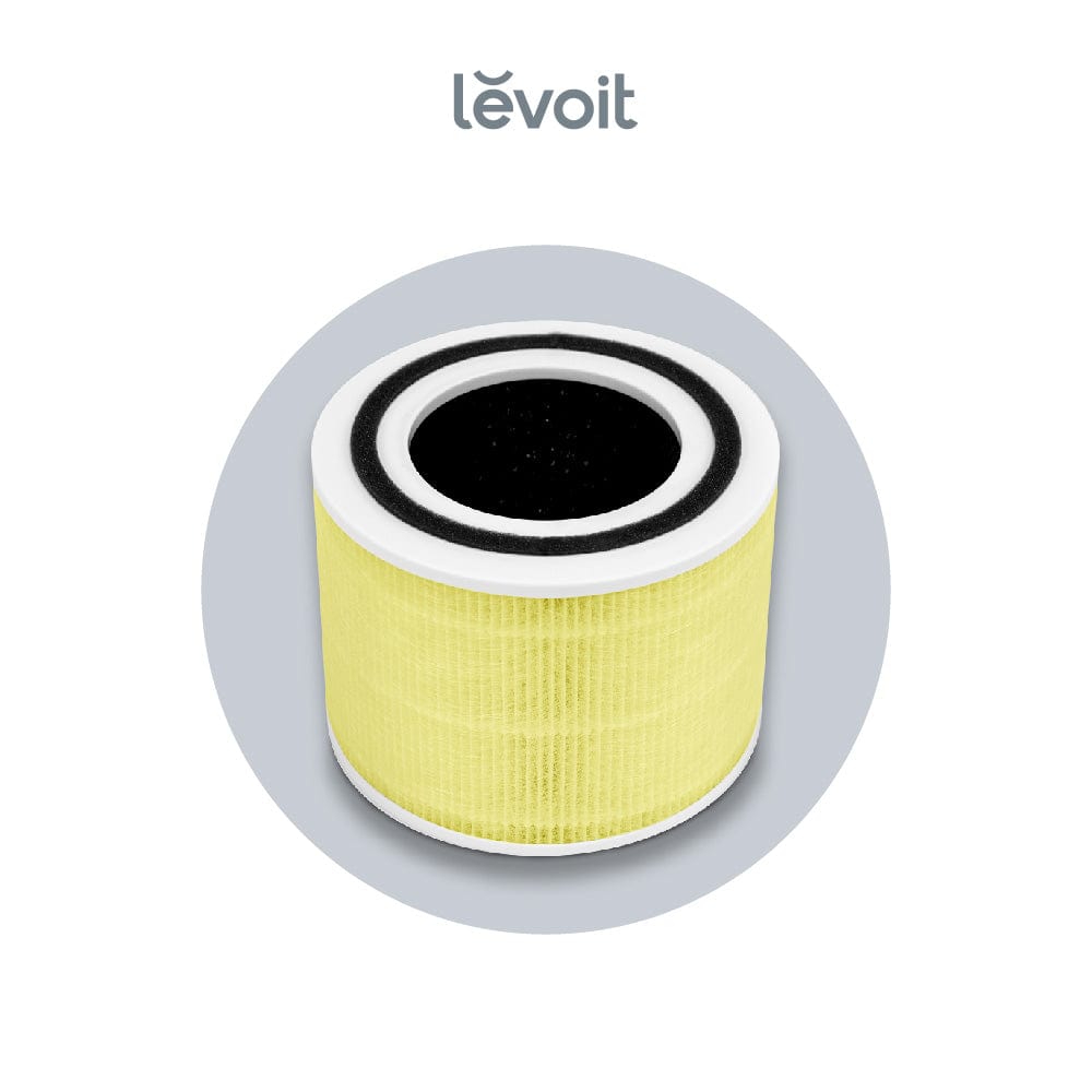 Yellow Core 300/300S air purifier filter, round top with black mesh