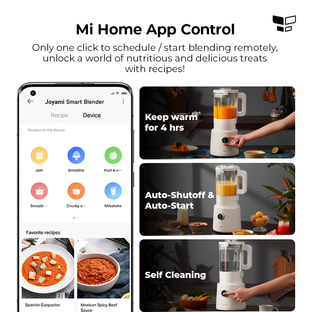 Xiaomi Joyami Heating Multifunction High Speed Cooking Blender Mixer Grinder/Food Wall Breaker Food Processor 智能破壁机