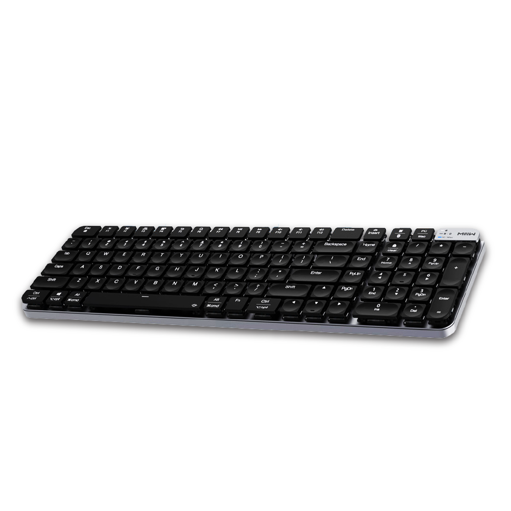 Miiiw K10 wireless mechanical keyboard, black keycaps with white legends