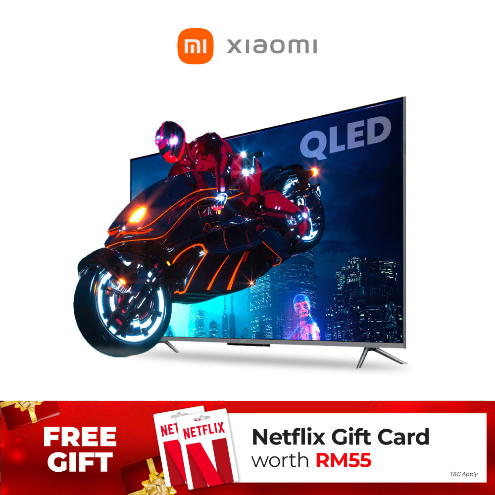 Xiaomi Smart TV 4K QLED Series (55''/75'') - FREE Netflix