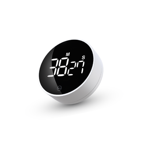 Xiaomi Miiiw drehbarer Timer mit schwarzem LED-Display, zeigt 36:21